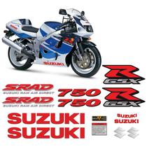 Adesivos Moto Suzuki Gsrx 750 Srad 1998 Emblemas Vermelho Adesivos Moto Suzuki Gsrx 750 Srad 1998 Emblemas Vermelho