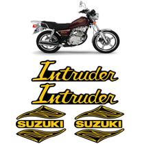 Adesivos Moto Suzuki Intruder 125 Dourado 2002/ Alto Relevo Adesivos Moto Suzuki Intruder 125 Dourado 2002/ Alto Relevo