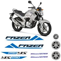 Adesivos Moto Yahama Fazer 250 YS 2013 Azul + Emblemas Logo Adesivos Moto Yahama Fazer 250 YS 2013 Azul + Emblemas Logo