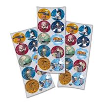 Adesivos Naruto Redondo Pra Decorar Tubetes e Caixa Acrílica de Aniversário