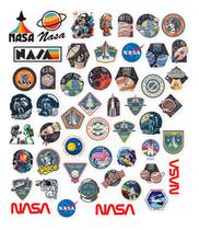 Adesivos Notbook Skate Mala Stickers Nasa Kit 50 Peças