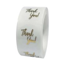 Adesivos 'Obrigado' Em Folha De Ouro 500 Peças Etiquetas De Selagem Para Pequenos Negócios Decoração