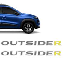 Adesivos Outsider Kwid 2023 Emblema Lateral Modelo Original