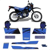 Adesivos P/ Yamaha DT 200 92/93 Laterais Frontal Moto Preta