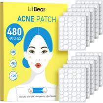 Adesivos para Acne LitBear - Pacote com 480 Unidades em 3 Tamanhos