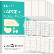 Adesivos para acne TKTK, bandagens hidrocolóides grandes de 295 unidades Adesivos para acne TKTK, bandagens hidrocolóides grandes de 295 unidades