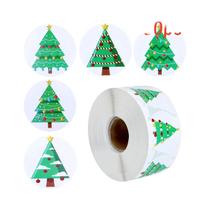 Adesivos Para Árvore De Natal 12pcs Sacos De Papel Para Presentes Tema Feliz Natal Sacos De