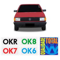 Adesivos Para-brisa OK + Qualidade Total Linha VW .../2000