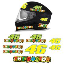 Adesivos Para Capacete 46 Kit The Doctor Resinado - Genérico