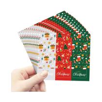 Adesivos Para Embalagem De Presentes De Natal 90 Peças Etiquetas Decorativas De Feliz Natal Para
