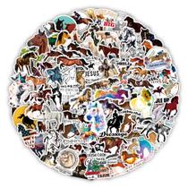 Adesivos para equitação com tema equestre, 50 unidades, impermeáveis Adesivos para equitação com tema equestre, 50 unidades, impermeáveis