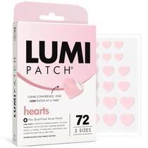 Adesivos para espinhas LUMI Patch para acne 72 hidrocolóide em forma de coração Adesivos para espinhas LUMI Patch para acne 72 hidrocolóide em forma de coração
