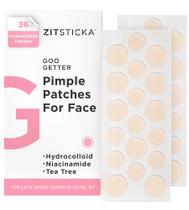 Adesivos para Espinhas ZitStickA GOO GETTER - Pacote com 36 Unidades - Para Rosto e Corpo