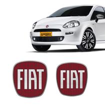 Adesivos Para Fiat Punto 2007/2017 Emblema Vermelho Genérico - SPORTINOX