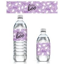Adesivos para garrafas de água DISTINCTIVS Purple A Little Boo Girl Adesivos para garrafas de água DISTINCTIVS Purple A Little Boo Girl