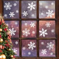 Adesivos para janelas de Natal LUDILO Snowflakes 135 peças