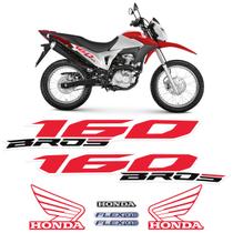 Adesivos Para Moto Honda Bros 160 ESDD 2014 Emblemas Flexone