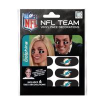 Adesivos para Olhos Pretos The Party Animal NFL Miami Dolphins