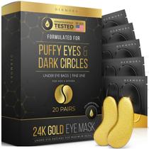 Adesivos para os olhos DERMORA Golden Glow, 20 pares de géis