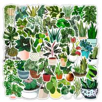 Adesivos para plantas e suculentas, 50 peças, fofos, desenhos animados, verduras e vinhas Adesivos para plantas e suculentas, 50 peças, fofos, desenhos animados, verduras e vinhas