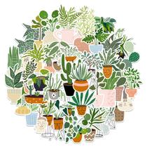 Adesivos para plantas, vinil em vaso, grafite impermeável, 44 unidades Adesivos para plantas, vinil em vaso, grafite impermeável, 44 unidades