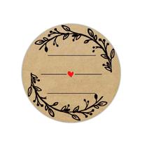 Adesivos para potes de conservas Remarkable Kraft 500 unidades/rolo de 2 polegadas