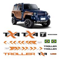 Adesivos para TROLLER TX4 kit conforme original de fábrica
