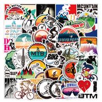 Adesivos para uso externo, mountain bikes, vinil impermeável, 50 unidades
