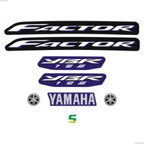 Adesivos Para Yamaha Factor 125 Ybr 2010 Moto Roxa + Logos