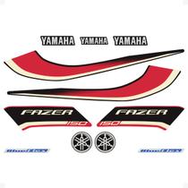 Adesivos Para Yamaha Fazer 150 ED 2014/2015 Moto Vermelha