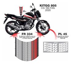 Adesivos Person.+refletivo+ploter Cg160 Fan - Kitgg805
