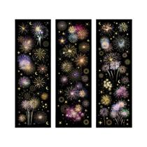 Adesivos PET Com Tema De Fogos De Artifício, 3 Peças, DIY, Decoração Para Scrapbooking, Colagem, Adesivos PET Com Tema De Fogos De Artifício, 3 Peças, DIY, Decoração Para Scrapbooking, Colagem,