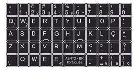 Adesivos Português Para Pc Notebook Etiquetas Abnt2 Cedilha