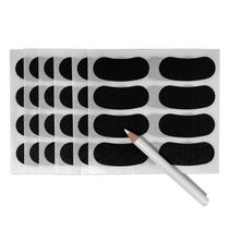 Adesivos pretos para olhos Franklin Sports para crianças com lápis branco