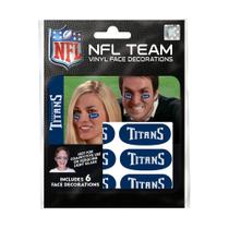 Adesivos pretos para olhos The Party Animal NFL Tennessee Titans Adesivos pretos para olhos The Party Animal NFL Tennessee Titans