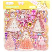 Adesivos Princess Dress-Up 3D Puffy para crianças
