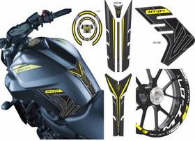Adesivos Protetor+ Bocal+Friso e Plotter Yamaha MT 07 Kit 08