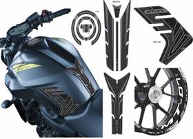 Adesivos Protetor+ Bocal+Friso e Plotter Yamaha MT 07 Kit 11 Adesivos Protetor+ Bocal+Friso e Plotter Yamaha MT 07 Kit 11