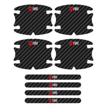 Adesivos Protetor De Maçaneta Linha Fiat Carbono Decorativo