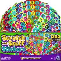 Adesivos PURPLE LADYBUG Scratch and Sniff para crianças 1260 Adesivos
