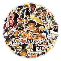 Adesivos Puss In Boots, anime, vinil impermeável, 50 unidades