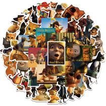 Adesivos Puss in Boots em vinil impermeável 52 unidades para laptop Adesivos Puss in Boots em vinil impermeável 52 unidades para laptop