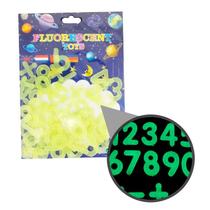 Adesivos Que Brilham No Escuro Números Simbolos Mat Verde