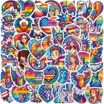 Adesivos Rainbows Independences Days Waterproof 50 unidades/lote
