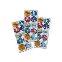 Adesivos Redondo Naruto- Pacote com 03 Cartelas com 10 unidades em cada