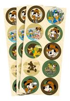 Adesivos Redondos E Coloridos - Mickey Safari - Licenciado