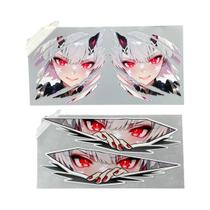 Adesivos Refletivos Anime Gir Gaze Para Carro, Moto, Tanque De Combustível E Porta-Malas Traseiro