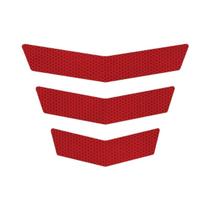 Adesivos Refletivos Em Forma De Flecha Trapezoidal Para Motocicleta Conjunto De 3 Peças Decalque