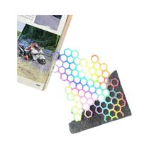 Adesivos Refletivos Em Formato De Colmeia Para Motocicletas, Bicicletas E Carros Acessórios De Adesivos Refletivos Em Formato De Colmeia Para Motocicletas, Bicicletas E Carros Acessórios De