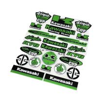 Adesivos Refletivos Impermeáveis Em Forma De Garra De Diabo Para Capacete De Motocicleta Kawasaki